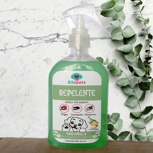 Spray repelente de pulgas, garrapatas y mosquitos orgánico